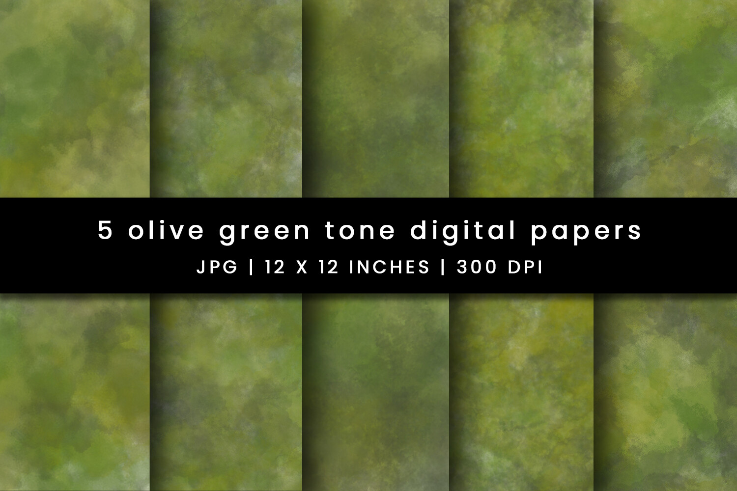 Olive Green Tone Digital Papers Graphic by Pugazh Logan · Creative Fabrica