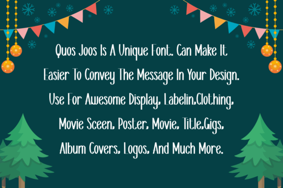 Quos Joos Font font preview - 2