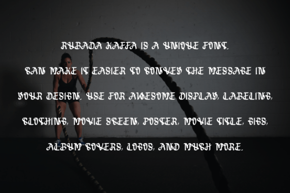 Rubada Kaffa Font PNG with transparent background - Preview 2