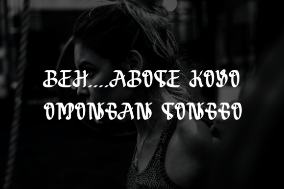 Rubada Kaffa Font PNG with transparent background - Preview 3