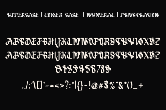 Rubada Kaffa Font PNG with transparent background - Preview 4
