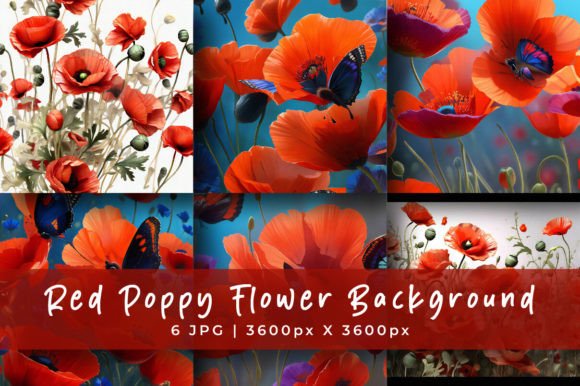 Red Poppy Flower Backgrounds