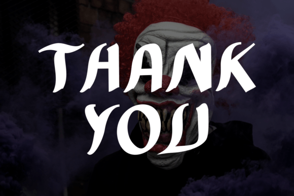 Scare Dark Font PNG with transparent background - Preview 1