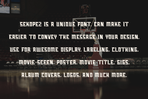 Sekopez Font PNG with transparent background - Preview 2