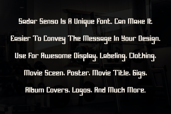 Sadar Senso Font PNG with transparent background - Preview 2