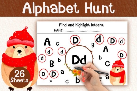 Alphabet Hunt Worksheets Find and Highli