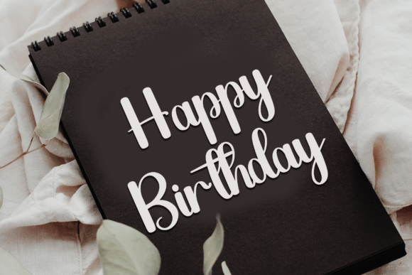 Floral Wreath Font - Preview 1