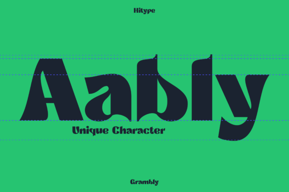 Grambly Font PNG with transparent background - Preview 1