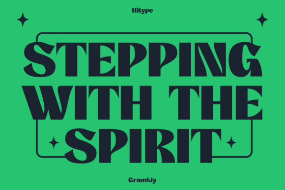 Grambly Font PNG with transparent background - Preview 3
