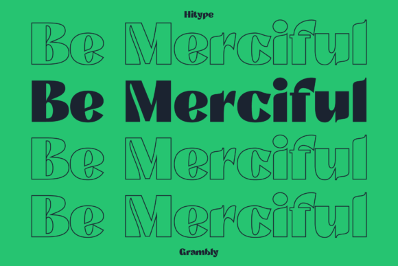 Grambly Font PNG with transparent background - Preview 5
