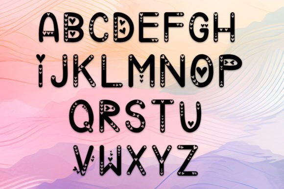 Heart of Love Font - Preview 1