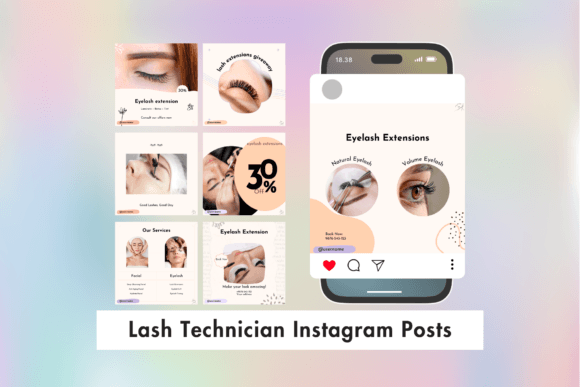 Lash Technician Instagram Posts