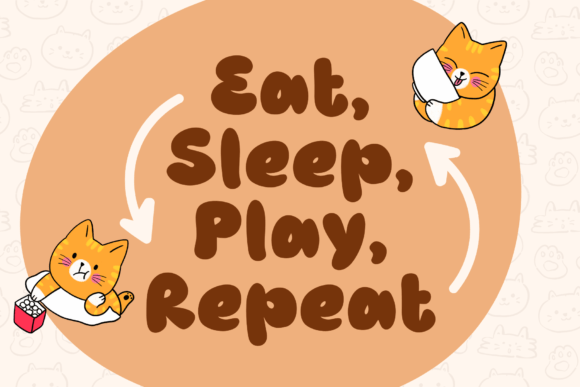 Momocat Font PNG with transparent background - Preview 1