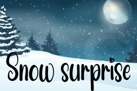 Snow Angel Font PNG with transparent background - Preview 1