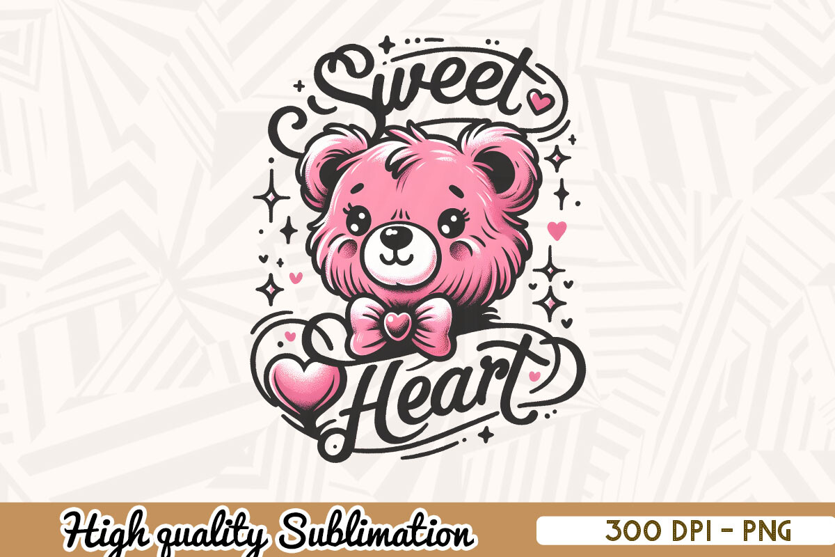 Sweetheart Retro Valentine PNG Graphic by Zanynoti · Creative Fabrica