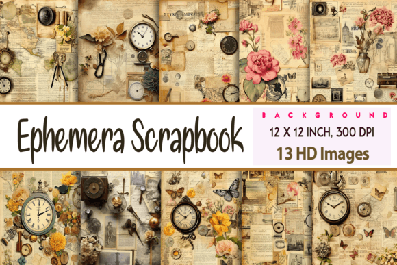 Vintage Ephemera Scrapbook