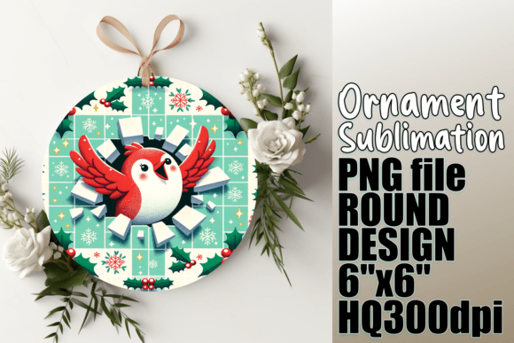 Cheery Christmas Wall Hole Circles Graphic Crafts By digitaldarius