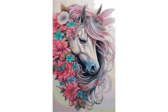 Counted Cross Stitch Patterns Horse Head