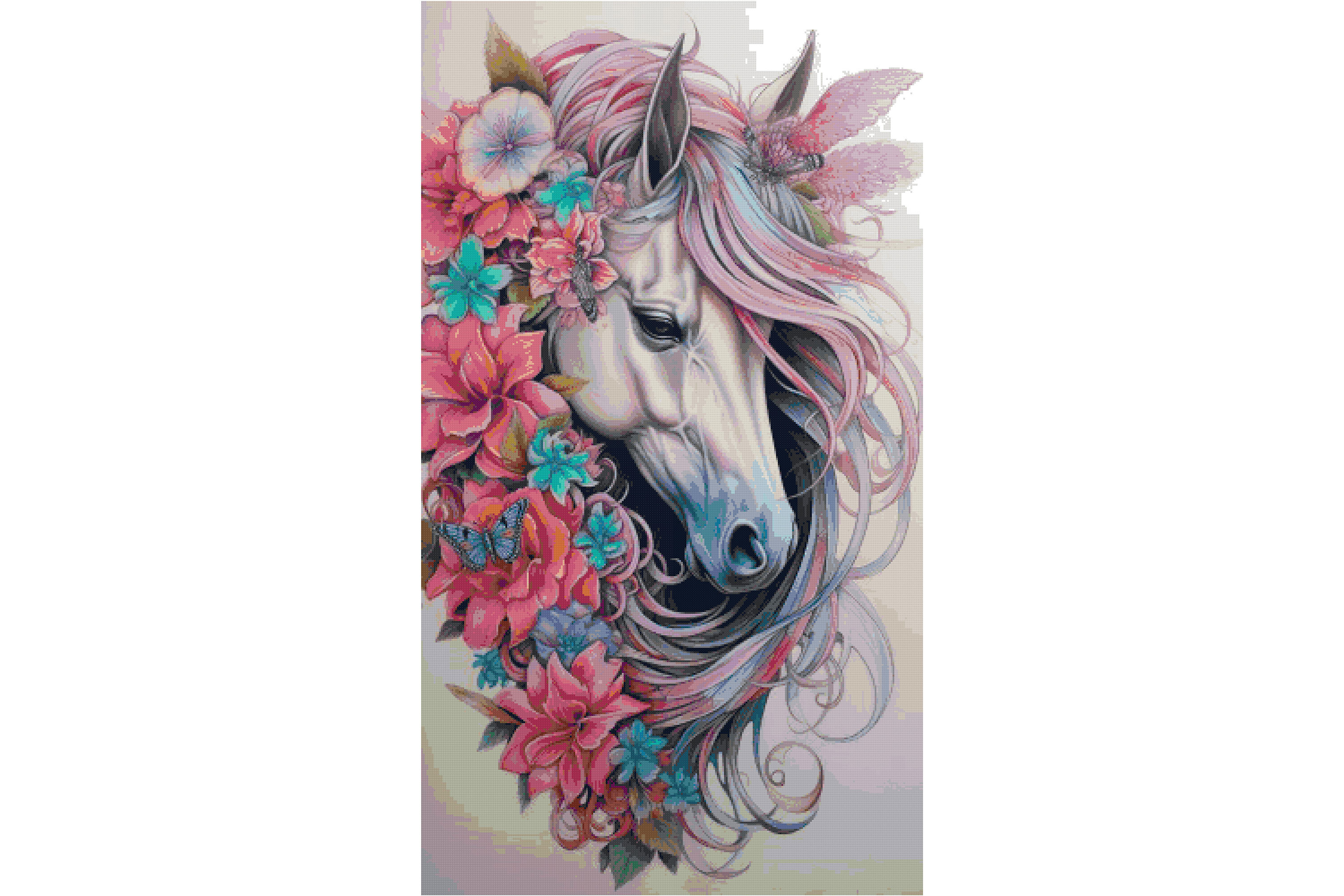 Counted Cross Stitch Patterns Horse Head