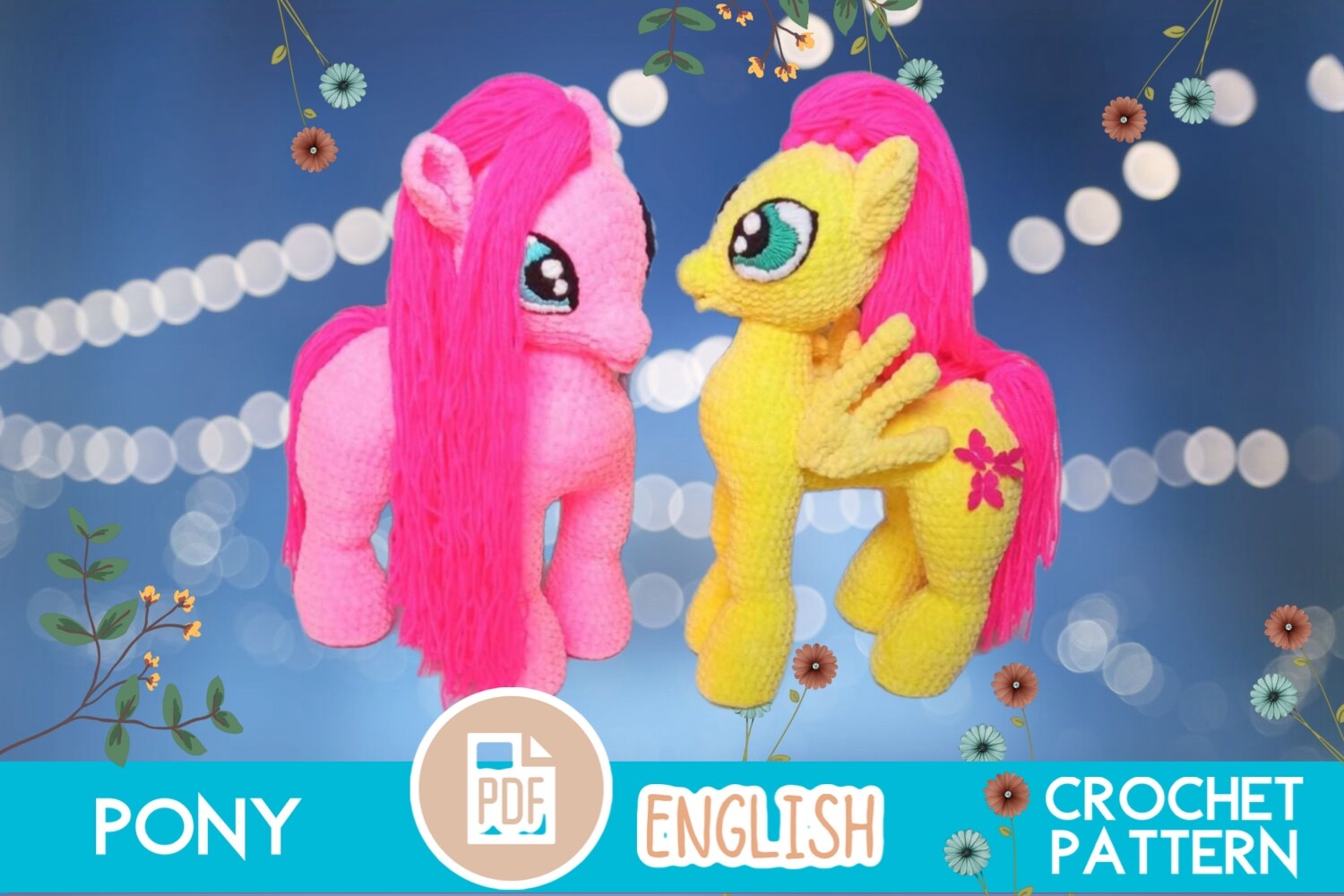 Crochet PONY / Horse Toy Pattern PDF