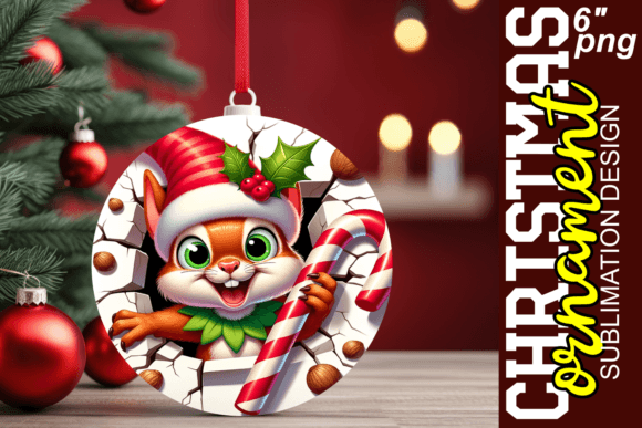 Holiday Surprise Circle Ornaments PNG Graphic Crafts By digitaldarius
