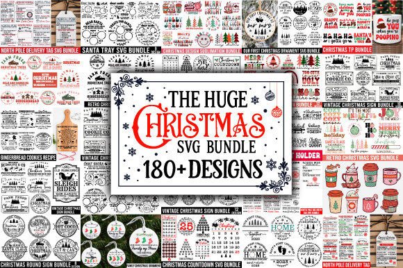 Huge Christmas Svg Bundle