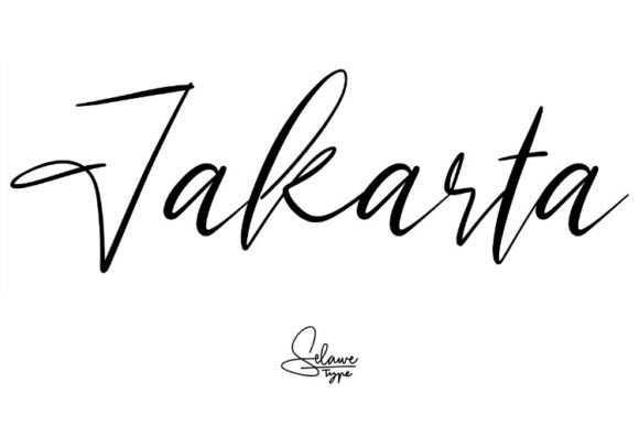 Indonesia Signature Font PNG with transparent background - Preview 1