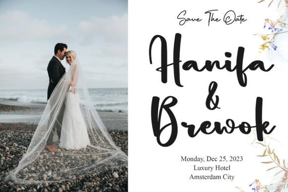 Monday Wedding Font PNG with transparent background - Preview 1