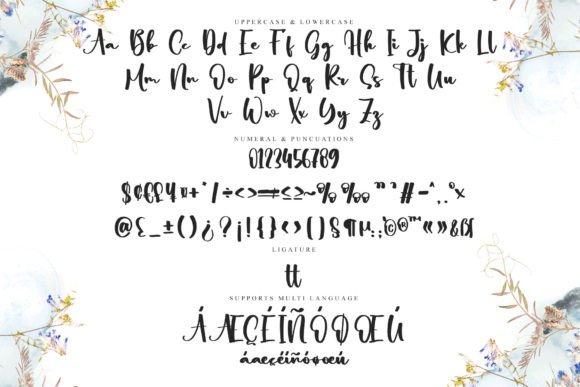 Monday Wedding Font PNG with transparent background - Preview 4