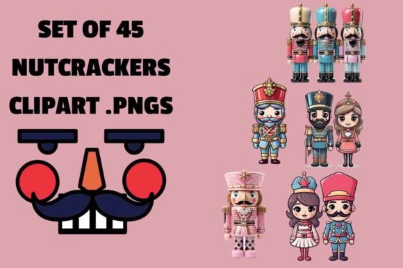 Nutcracker Clipart Set Graphic by GratefulDesigns · Creative Fabrica
