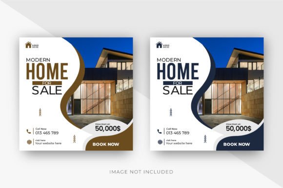 Preview of Real Estate Home Property Social Post real estate social media template