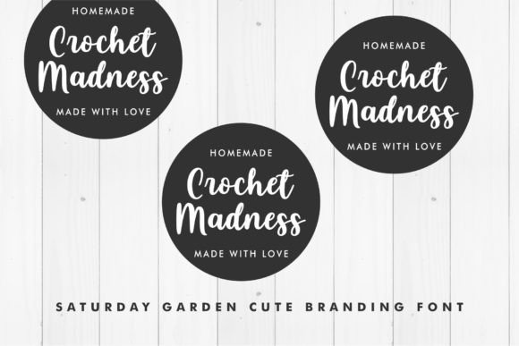 Saturday Garden Font PNG with transparent background - Preview 1