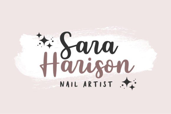Saturday Garden Font PNG with transparent background - Preview 2