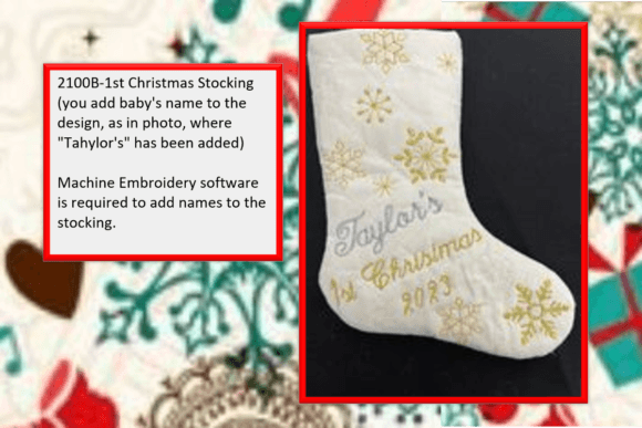 1st Christmas Stocking-B
