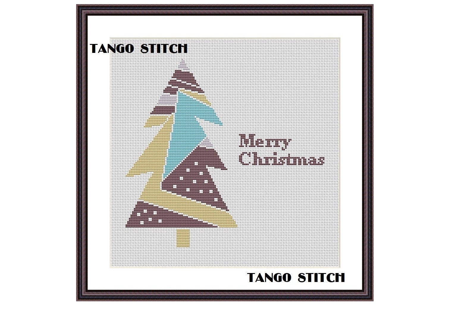 Abstract Christmas Tree Cross Stitch