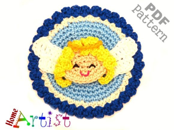 Angel Patch Crochet Applique Pattern