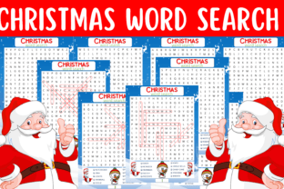 Christmas Winter Word Search Puzzle Kids Graphic by Nice Spot ...