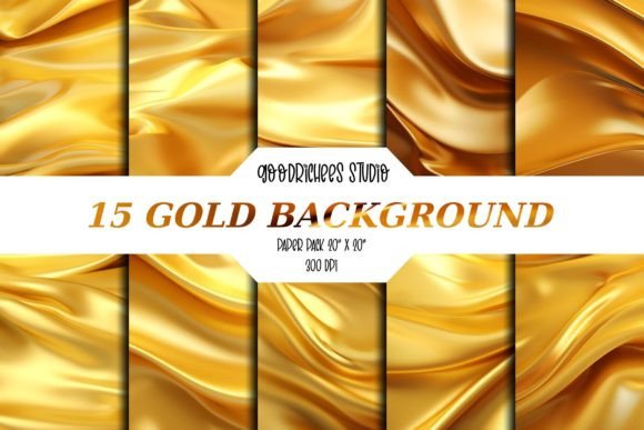 Gold Background Digital Paper