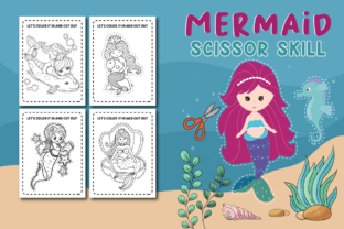Mermaid Coloring Book Cover Design Graphic by top_artist · Creative Fabrica