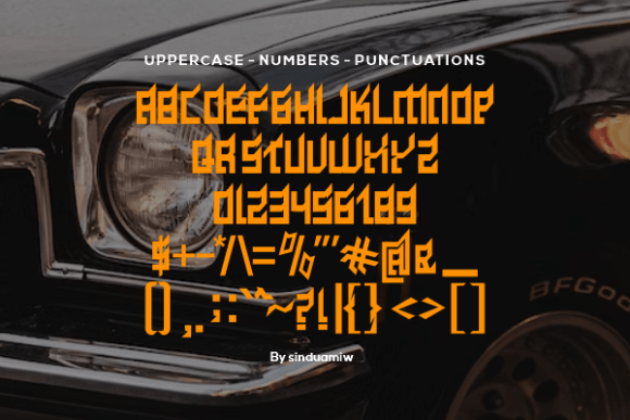 Sahampun Font PNG with transparent background - Preview 1
