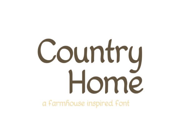 Country Home Font PNG with transparent background - Preview 5
