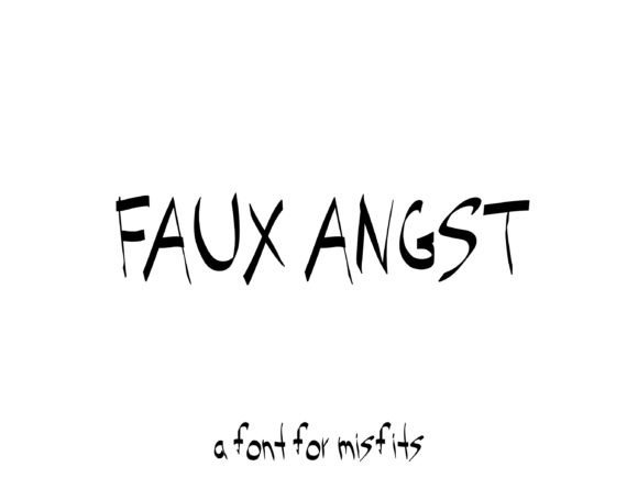 Faux Angst Font - Preview 6