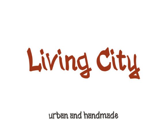 Living City Font PNG with transparent background - Preview 1