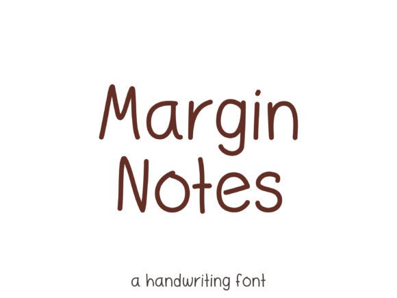 Margin Notes Font PNG with transparent background - Preview 5