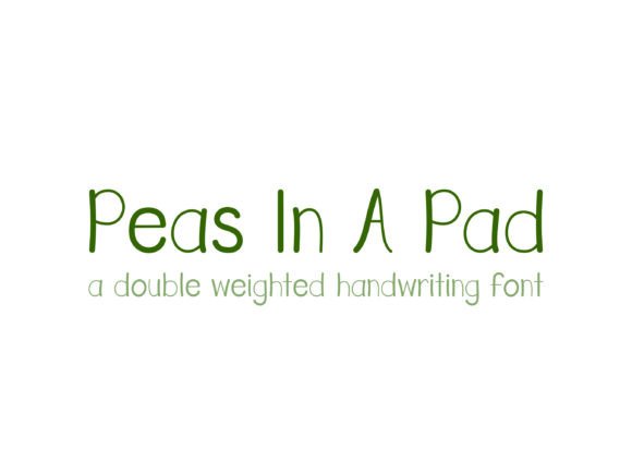 Peas in a Pod Font PNG with transparent background - Preview 2