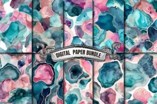 Opal Iridescent Geode Digital Paper Graphic by craftsmaker · Creative ...