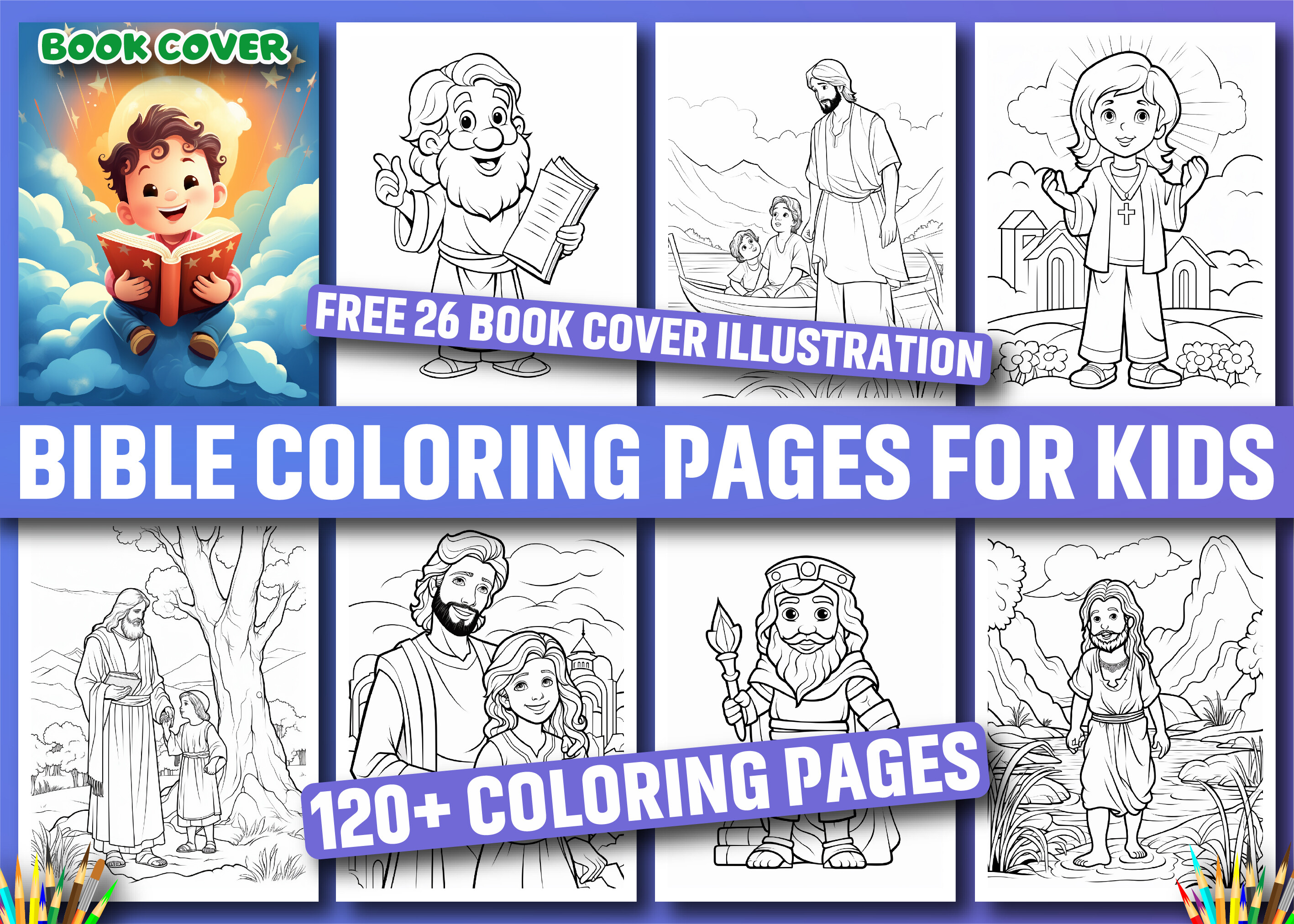 120+ Bible Coloring Pages for Kids