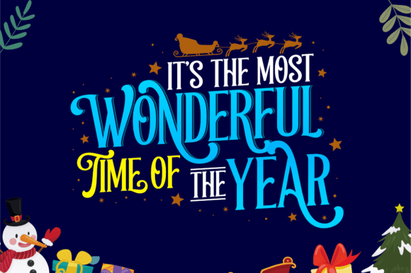 Christmas Mother Font PNG with transparent background - Preview 1