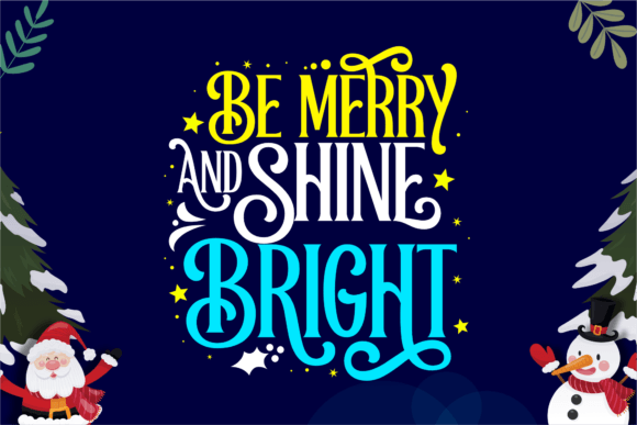 Christmas Mother Font PNG with transparent background - Preview 2