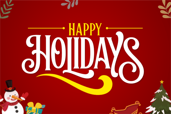 Christmas Mother Font PNG with transparent background - Preview 3